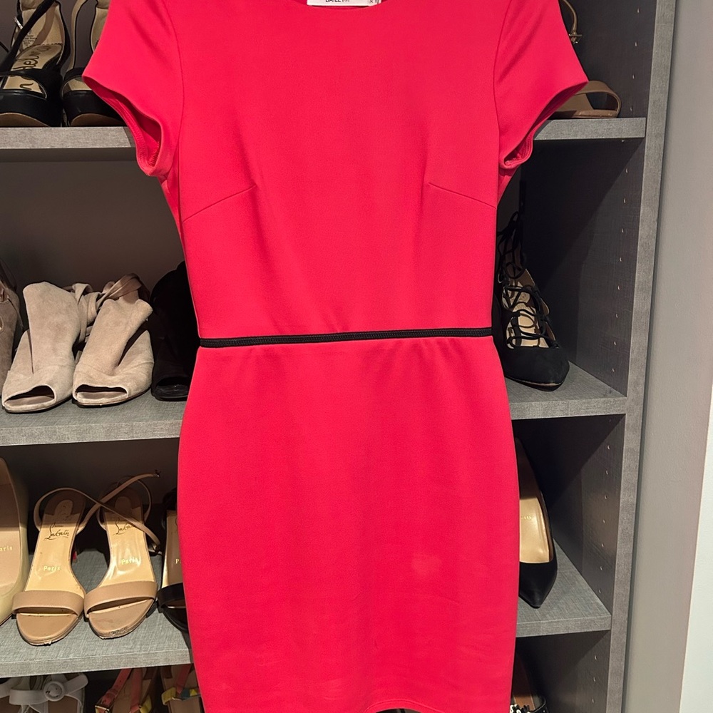 Bailey 44 Orange Pink Sheath Mini Dress